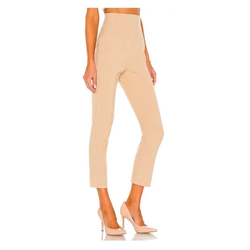 GRLFRND Women’s in Neutral Beige Power Hi Waist Cigarette Pant
